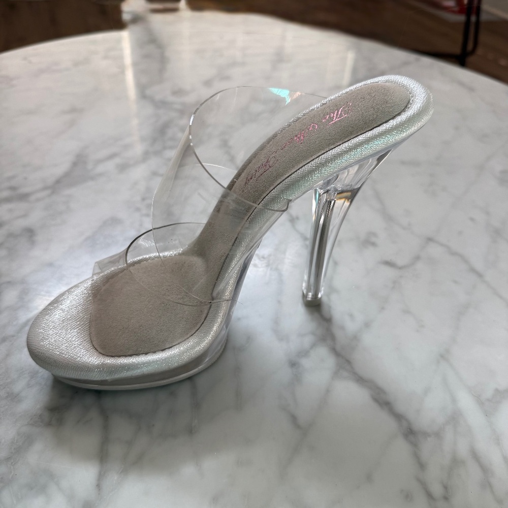 The shoe fairy clear Olympian Double Strap